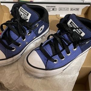 Lightly used toddler boy converse